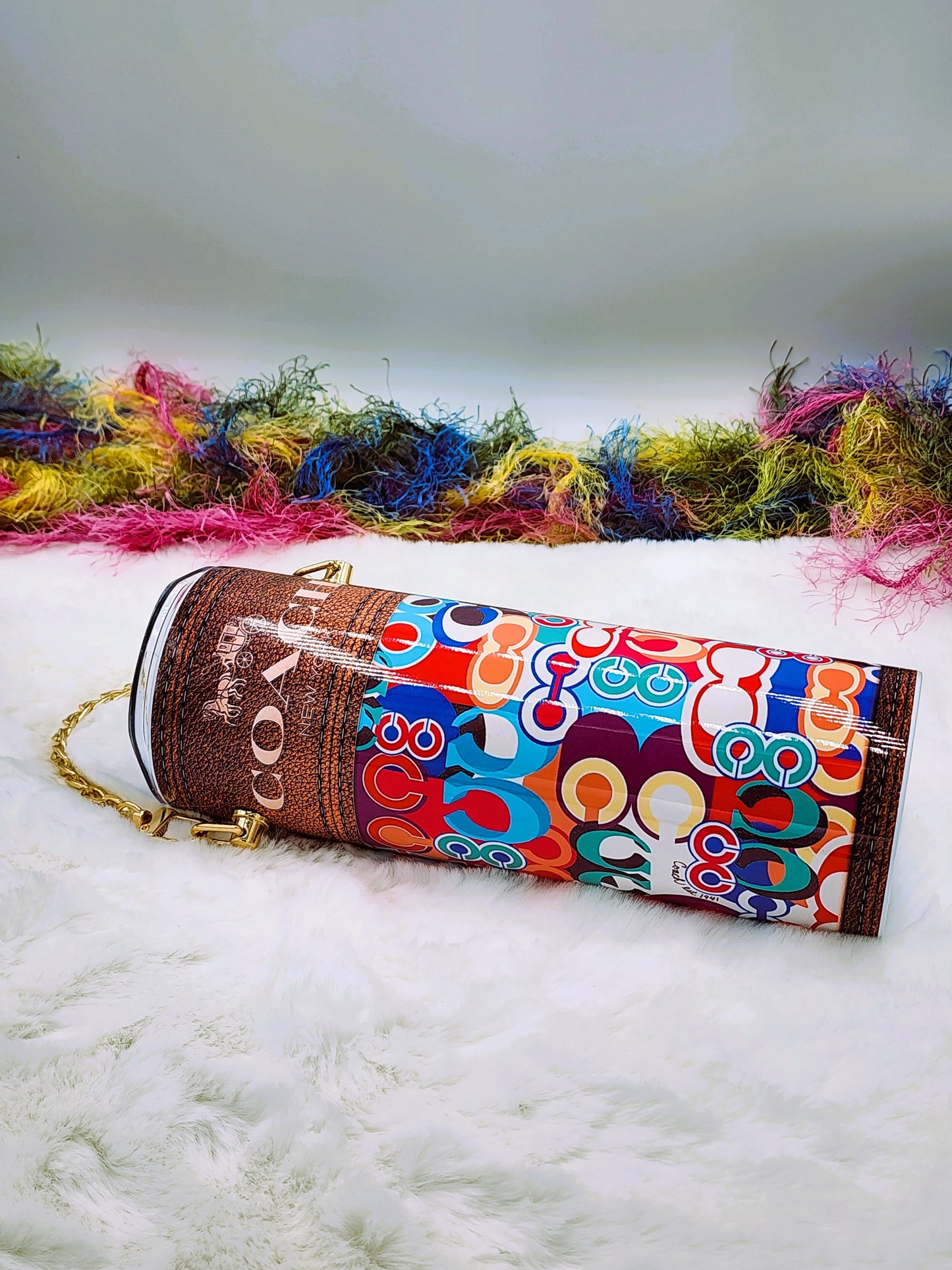 Coach Purse with Chain Tumbler