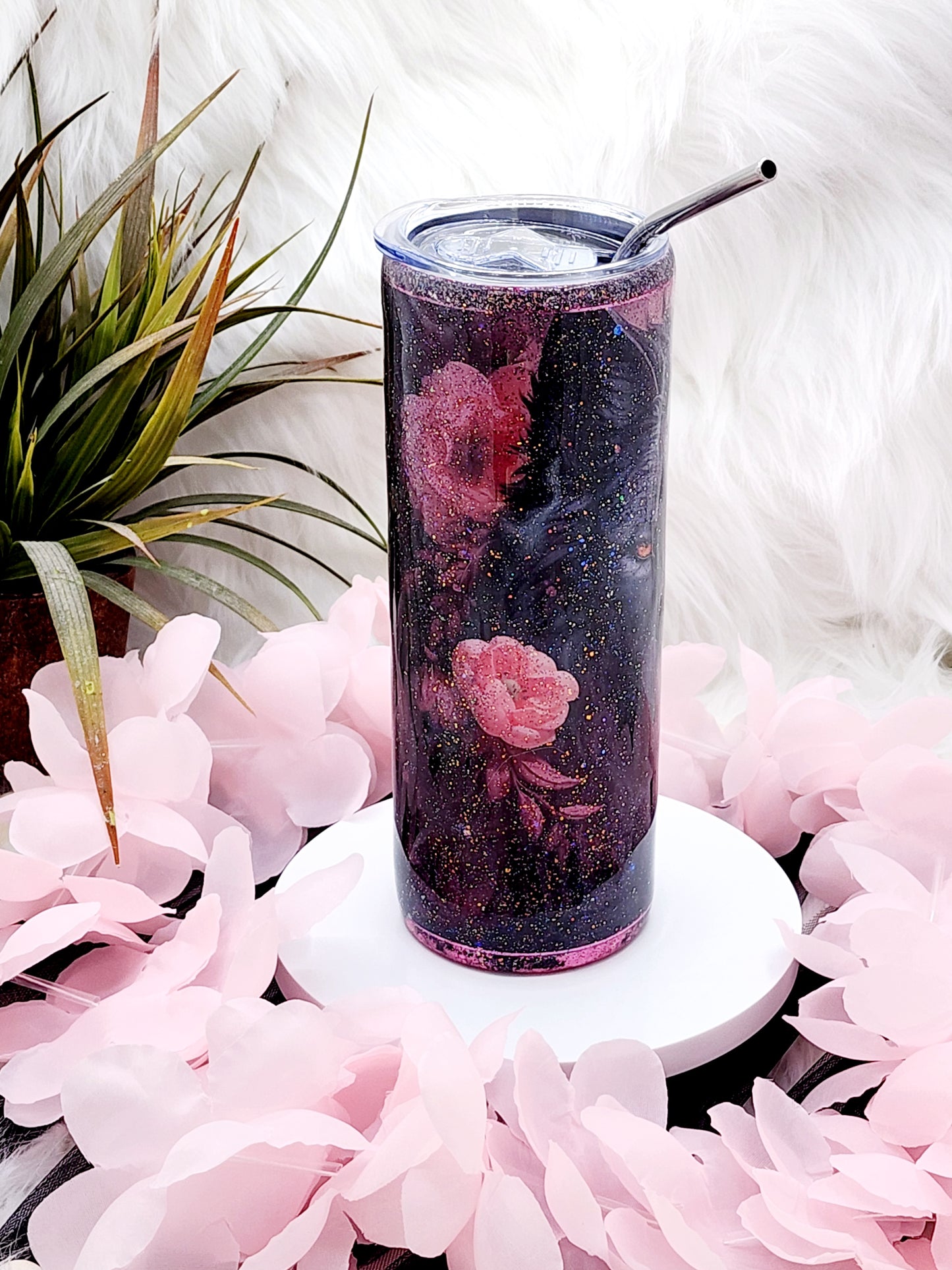 Wolf and Rose Tumbler