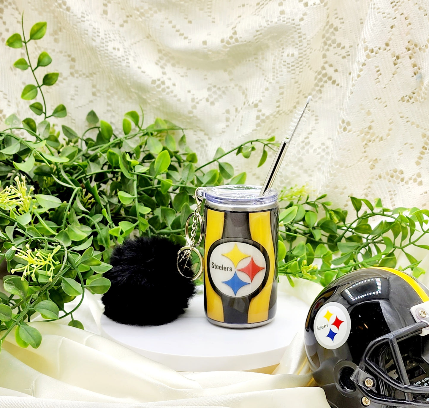 Striped Steelers Shot Glass